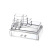 Transparent Double-Layer Combined Drawer with Grid Cosmetics Storage Box Lipstick Perfume Eye Shadow Storage Rack