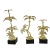 Modern Minimalist Creative Golden Plating Coconut Tree Metal Ornaments Marble Model Room Living Room Soft Decorations