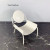 Modern Simple European White Mini Metal Chair Stool Decoration Model House Sales Office Soft Decoration