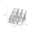 Transparent Powder Lipstick Perfume Storage Box Cosmetics Display Rack Grid Nail Polish Powder Blush Finishing Rack