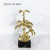 Modern Minimalist Creative Golden Plating Coconut Tree Metal Ornaments Marble Model Room Living Room Soft Decorations