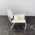 Modern Simple European White Mini Metal Chair Stool Decoration Model House Sales Office Soft Decoration