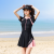 Sports Swimsuit Skirt One-Piece Two-Piece Suit Swimsuit Wireless Cup Ladies Hot Spring Swimsuit with Chest Pad