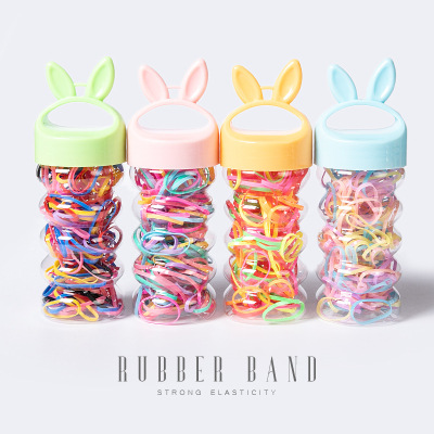 Strong Pull Constantly Small Rubber Band Children Hair Accessories Hair Ring Disposable Baby Hair Tie Cute Rabbit Ears Rubber Band