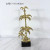 Modern Minimalist Creative Golden Plating Coconut Tree Metal Ornaments Marble Model Room Living Room Soft Decorations