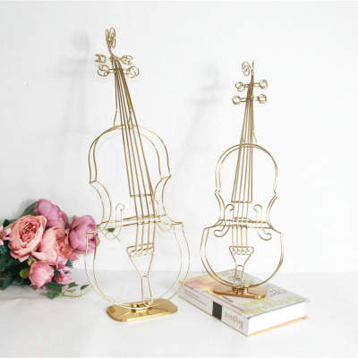 Modern Minimalist Violin Ornaments Modern Style Restaurant Club Ornament Hotel Living Room Accessories