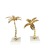 Modern Minimalist Creative Golden Plating Coconut Tree Metal Ornaments Marble Model Room Living Room Soft Decorations