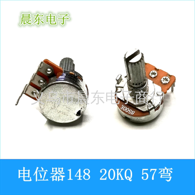 Wh148-1a Single Connection Potentiometer Audio Tuning Adjustable Rotating Speed Control Dimming 10K Potentiometer