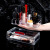 Transparent Double-Layer Combined Drawer with Grid Cosmetics Storage Box Lipstick Perfume Eye Shadow Storage Rack