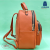Trendy Backpack Fashion All-Match Soft Leather Women's Bag Rhombus Small Backpack Large Capacity Versatile Travel Bag