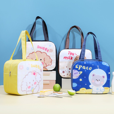 SOURCE Factory Lunch Box Bag Wholesale Spot New Product Insulated Bag Office Worker Student Portable Cartoon Lunch Box Bag