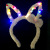 Jiuzhouhao Amazon Cute Lengthened Plush Rabbit Ears Luminous Headband with Light Adult and Children Rabbit Ears Headband
