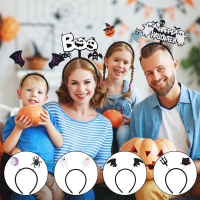 Amazon New Halloween Hair-Hoop Headband Children Adult Party Supplies Props Halloween Decoration Head Buckle