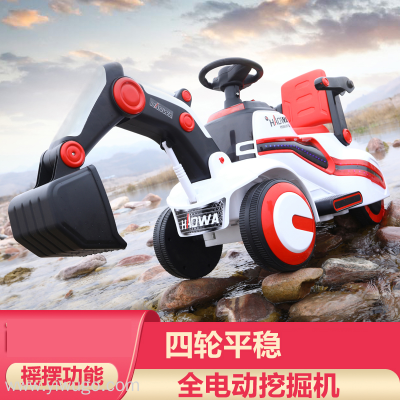 New Children's Electric Truck Excavator Soil Machine Intelligent Baby Toy Stall Gift Gift One Piece Dropshipping