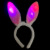 Children's Day Performance Headdress Color Rabbit Ear Headband Luminous Rabbit Headwear with Light Rabbit Ears Headband Children
