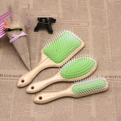 Export Bamboo Comb Shunfa Straight Comb Air Cushion Massage and Hairdressing Shape Large Plate Comb Airbag Comb Hair Brush