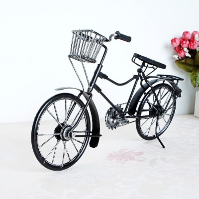 Factory Delivery Handmade Iron Sheet Bicycle Model 70 80 S Nostalgic Retro Metal Model Four Colors