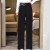 Ice Silk Leggings Women's Letter Wide-Leg Pants Women's Spring and Summer Thin High Waist Casual Pants All-Matching Graceful Loose Suit Pants