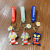 Cartoon Ultraman Doll Key Chain Car Creative Key String Key Pendants Doll Schoolbag Pendant Key Ring