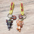 Cat And Mouse Creative Key Chain Cute Tom Couple Key Pendants Doll Wholesale Bag Pendant Key Ring
