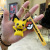 Pikachu Doll Silicone Key Chain Cartoon Creative Schoolbag Key Pendants Lovely Bag Pendant Key Ring