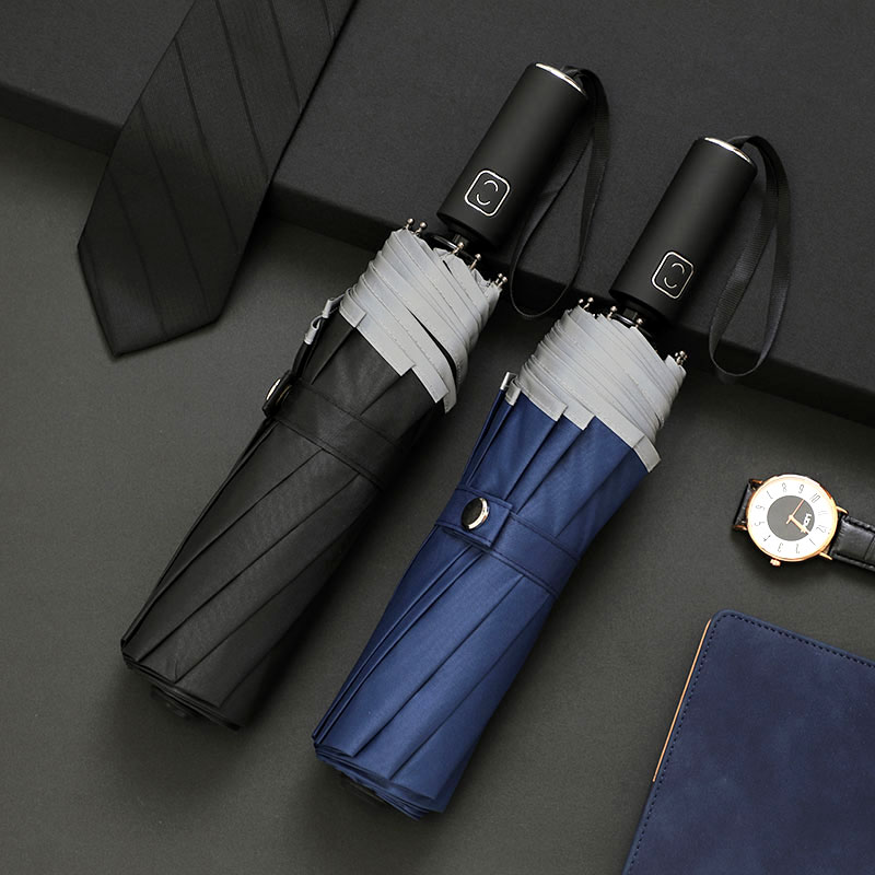 【工厂直销】节节收全自动折叠雨伞定制logo广告伞礼品印字图案