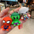 Spider-Man Car Creative Key Chain Iron Man Figurine Doll Key Pendants Cartoon Schoolbag Pendant Key Ring