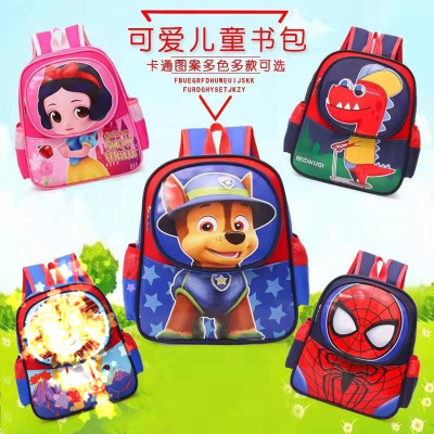 Kindergarten Backpack Cartoon Boys and Girls Preschool Paw Patrol 3-7 Years Old Backpack Children Cute Small Bookbag