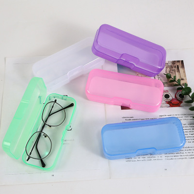 Wholesale Customized Plastic Box Optical Vintage Myopia Plate Glasses Box Student Men and Women Can Do Store Name