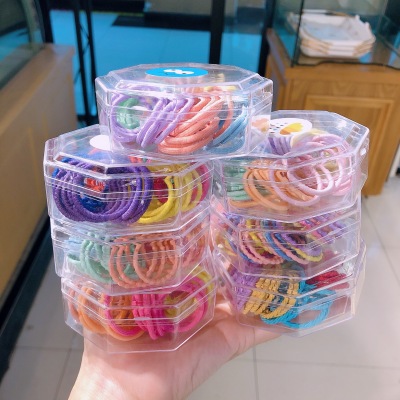 Children's Baby Rubber Band Does Not Hurt Hair Small Baby Tie Small Chuchu Hair Rope Hair Band Girls' Hair Rope High Elastic Hair Accessories