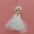 Simulation Doll Small Pendant Antique Skirt Barbie Girl Keychain for Girls Gift Ornament Schoolbag Pendant