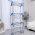 Factory Direct sales 2022 new folding three-layer spray paint stainless steel laundry rack with wheels