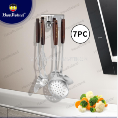 Hausroland Stainless Steel Set Kitchen Gadget Cooking Spoon and Shovel 7-Piece Kitchen Ware Set