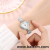 Korean Style Fashion Small Diamond Heart Flowers Bracelet Watch Female Elegant Graceful Student Watch Quartz Watch