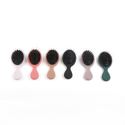 Multi-Color Supply Small Pig Bristle Shunfa Wet and Dry Comb Small Airbag Massage Comb Portable Travel Comb