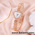 Korean Style Fashion Small Diamond Heart Flowers Bracelet Watch Female Elegant Graceful Student Watch Quartz Watch