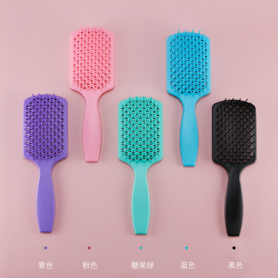 Factory Direct Sales Women's Hair Massage Modeling Eight Claw Mosquito-Repellent Incense Ribs Smooth Hair Plastic TT Shampoo Dual-Purpose Mesh Comb