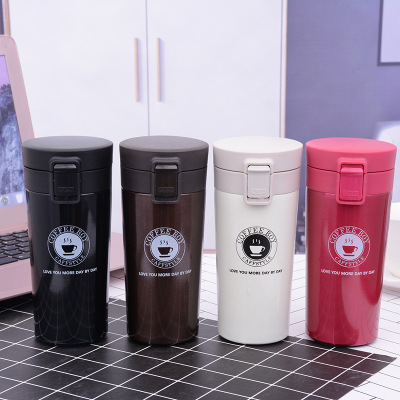 Modern Simple Stainless Steel Coffee Cup Outdoor Portable Cup Student Creativity Thermos Cup Wholesale Logo