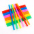 Spot Color Disposable Flat Straw Bubble Tea Thick Straw 11 * 210mm Plastic Straight Tube 100 Pcs