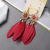 Round Alloy White Long Type Feather Earrings for Women European and American Personalized Fashion Earrings Amazon Gift Ornament Wholesale