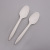 Disposable Plastic Knife, Fork and Spoon White Ice-Cream Spoon Plastic Fork and Spoon Western Tableware Pudding Spoon Factory Wholesale