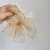 Popular Gentle Organza Pearl Large Intestine Ring Spring and Summer New Korean Hair Ring Hair Band Head Accessories