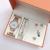 Tik Tok Fashion Butterfly Watch Women + Necklace + Bracelet + Ring + Earrings Gift Box Jewelry Gift Watch Wholesale