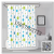 Bathroom Curtain Polyester Shower Curtain Patterned Polyester Fabric Bathroom Waterproof Partition Curtain Bathroom Shower Curtain