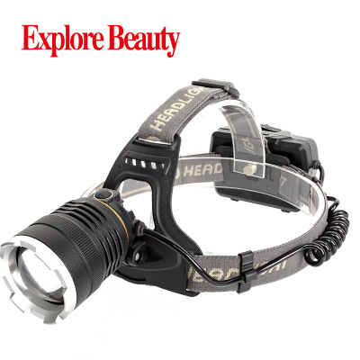 New LED High-Power P50 Headlamp Three Lithium Battery USB Rechargeable Headlamp Outdoor Multifunctional Major Headlamp