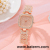 Cross-Border Fashion Square Diamond Starry Bracelet Watch Women's Elegant Graceful Small Square Watch Quartz Watch
