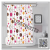 Polyester Digital Printing Shower Curtain Thick Waterproof Bathroom Polyester Shower Curtain