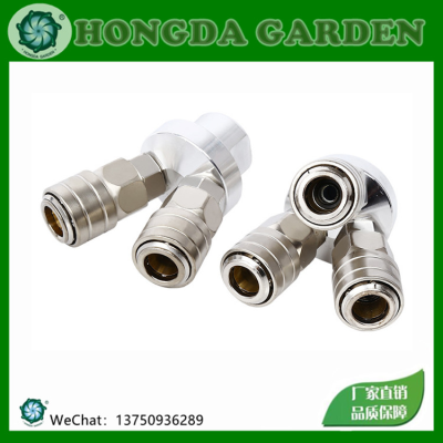 Pneumatic Components SMV round Two-Way Smy Three Diversion round Tube Connector Stainless Steel Joint C- Type Quick Connector