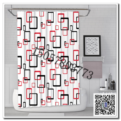 Bathroom Shower Curtain Set Waterproof and Mildew-Proof Thickened Curtain Partition Curtain