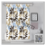 Bathroom Curtain Polyester Shower Curtain Patterned Polyester Fabric Bathroom Waterproof Partition Curtain Bathroom Shower Curtain